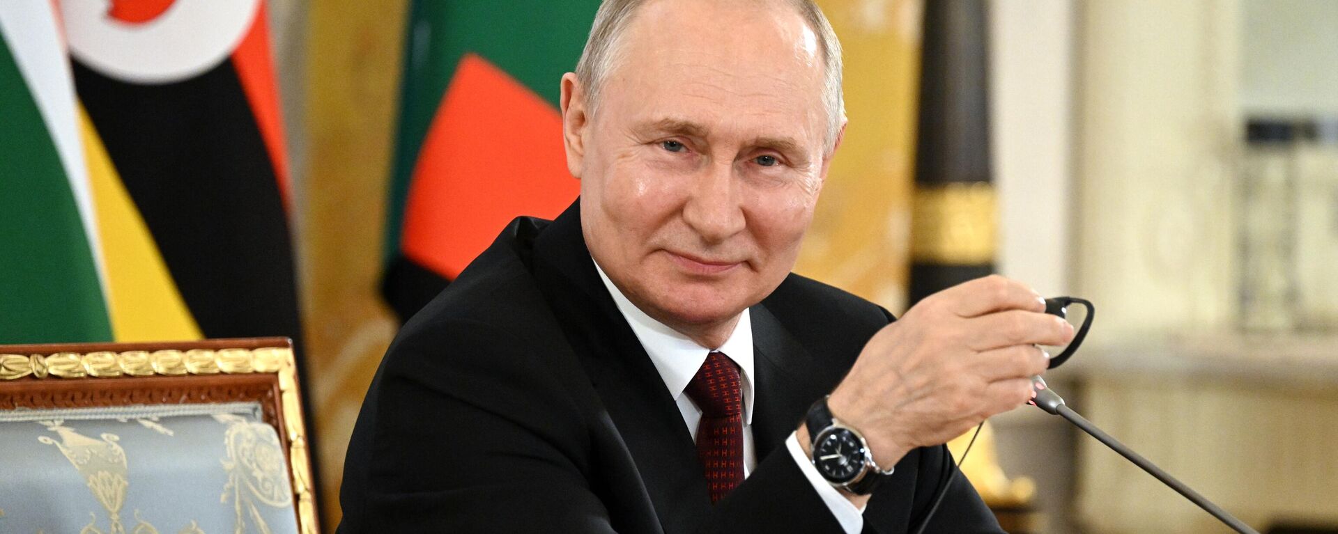 Tổng thống Nga Vladimir Putin tiếp lãnh đạo một số nước châu Phi - Sputnik Việt Nam, 1920, 10.07.2023
