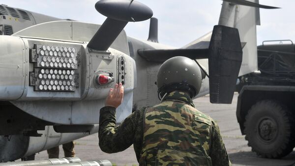 Công việc của trực thăng Ka-52 theo hướng Artemovsk - Sputnik Việt Nam