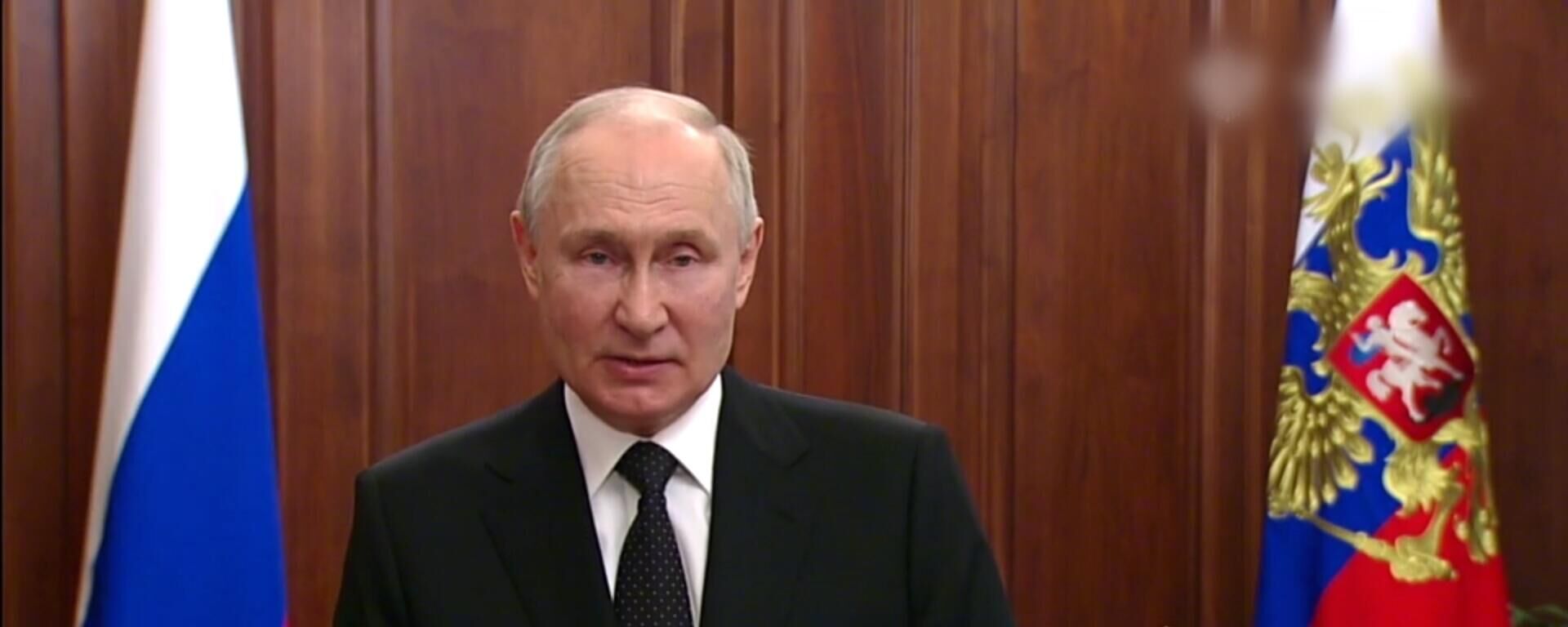 Tổng thống Vladimir Putin phát biểu với các công dân và Lực lượng vũ trang Nga - Sputnik Việt Nam, 1920, 24.06.2023