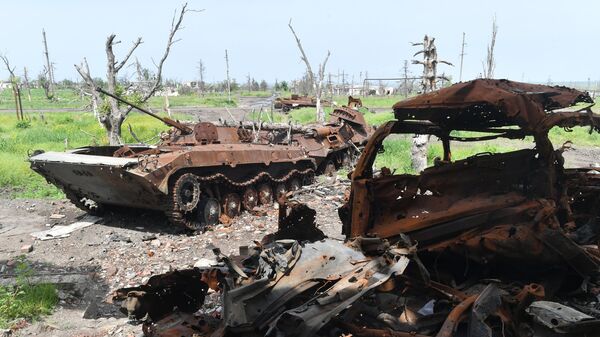 Thiết bị quân sự của LLVT Ukraina bị phá hủy - Sputnik Việt Nam
