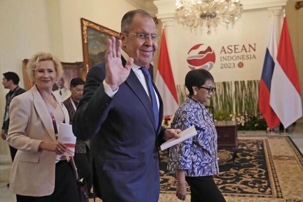 Ngoại trưởng Nga Sergei Lavrov tại Hội nghị thượng đỉnh ASEAN ở Jakarta. - Sputnik Việt Nam