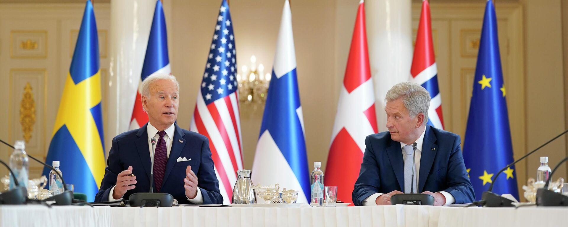 Cuộc gặp giữa Tổng thống Hoa Kỳ Joe Biden và Tổng thống Phần Lan Sauli Niinistо - Sputnik Việt Nam, 1920, 14.07.2023