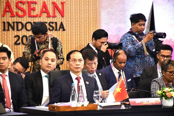 Bộ trưởng Ngoại giao Bùi Thanh Sơn dự Hội nghị Bộ trưởng Hậu cần ASEAN với Trung Quốc. - Sputnik Việt Nam