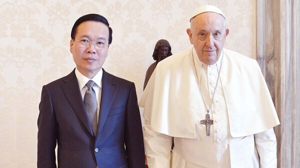 Chủ tịch nước Võ Văn Thưởng hội kiến Giáo hoàng Francis. - Sputnik Việt Nam
