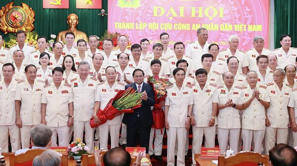 Thủ tướng Phạm Minh Chính dự Đại hội thành lập Hội Cựu Công an nhân dân Việt Nam - Sputnik Việt Nam