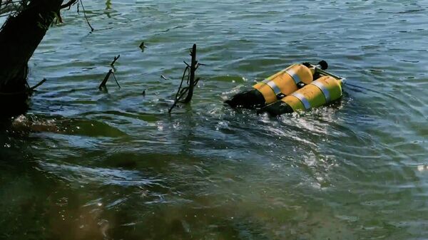 Đặc công Nga dọn sạch bom mìn trong các vùng nước ở CHND Lugansk - Sputnik Việt Nam