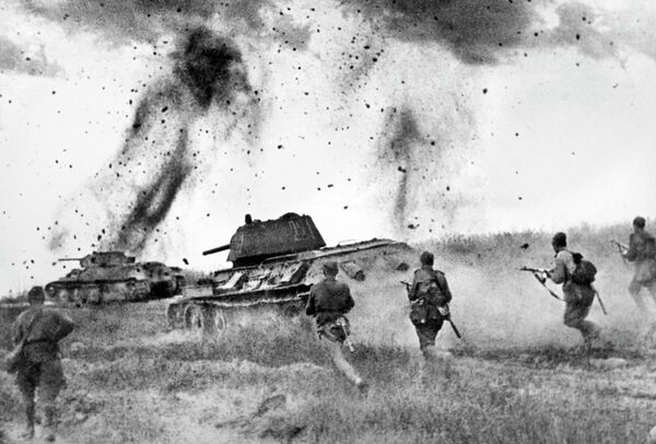Cuộc tấn công của liên đoàn quân xe tăng cận vệ số 5 gần Prokhorovka - Sputnik Việt Nam