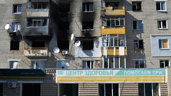 Thành phố Izyum sau đạn pháo của LLVT Ukraina - Sputnik Việt Nam