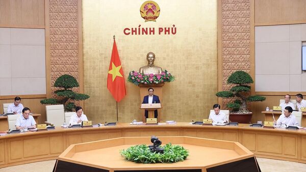 Thủ tướng Phạm Minh Chính chủ trì Phiên họp Chính phủ thường kỳ tháng 8 năm 2023 - Sputnik Việt Nam