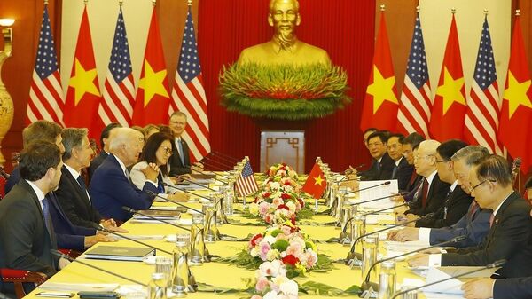 Tổng Bí thư Nguyễn Phú Trọng hội đàm với Tổng thống Hoa Kỳ Joe Biden  - Sputnik Việt Nam