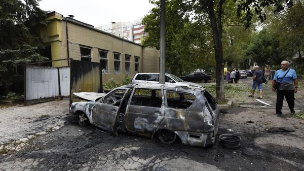 Sau khi LLVT Ukraina bắn vào Donetsk - Sputnik Việt Nam
