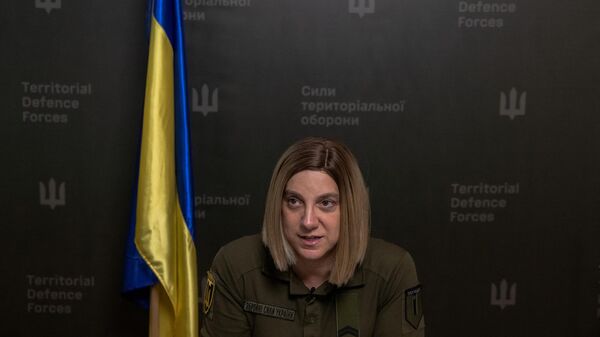 Đại diện của lực lượng quốc phòng Ukraina Sarah Ashton-Cirillo - Sputnik Việt Nam