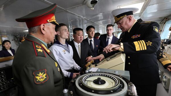 Nhà lãnh đạo Triều Tiên Kim Jong-un tại vùng Primorsky - Sputnik Việt Nam