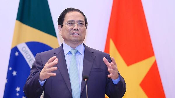 Thủ tướng Phạm Minh Chính phát biểu về chính sách của Việt Nam tại Bộ Ngoại giao Brazil - Sputnik Việt Nam