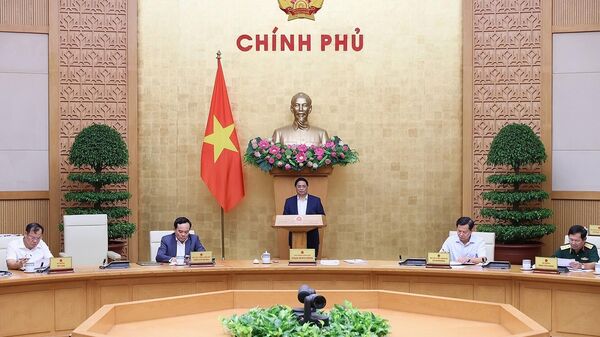 Thủ tướng Phạm Minh Chính chủ trì họp chuyên đề về xây dựng pháp luật tháng 9/2023 - Sputnik Việt Nam