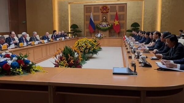  Chủ tịch Duma Quốc gia Nga Vyacheslav Volodin gặp Thủ tướng Phạm Minh Chính - Sputnik Việt Nam