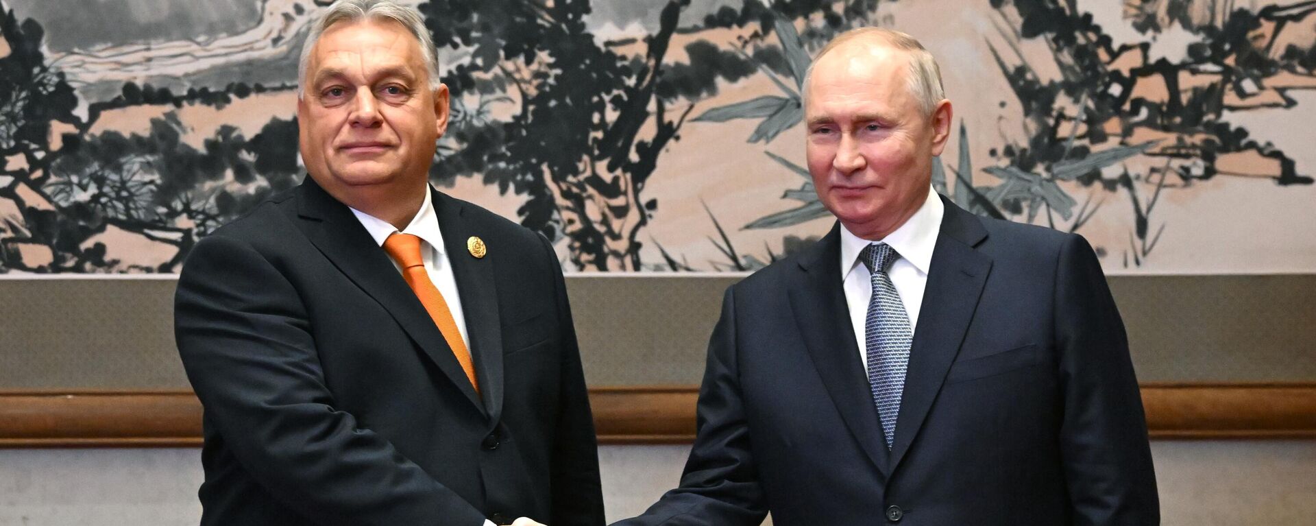 Tổng thống Nga Vladimir Putin và Thủ tướng Hungary Viktor Orban - Sputnik Việt Nam, 1920, 17.10.2023