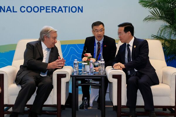 Chủ tịch nước Võ Văn Thưởng gặp Tổng Thư ký Liên hợp quốc Antonio Guterres  - Sputnik Việt Nam