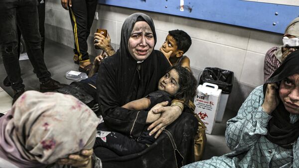 Vụ nổ tại bệnh viện Al-Ahli ở thành phố Gaza - Sputnik Việt Nam
