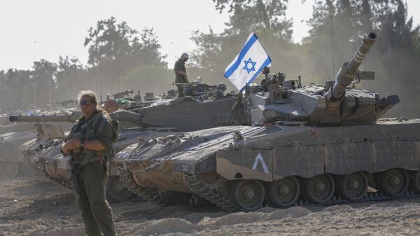 Quân đội Israel gần biên giới với Dải Gaza - Sputnik Việt Nam