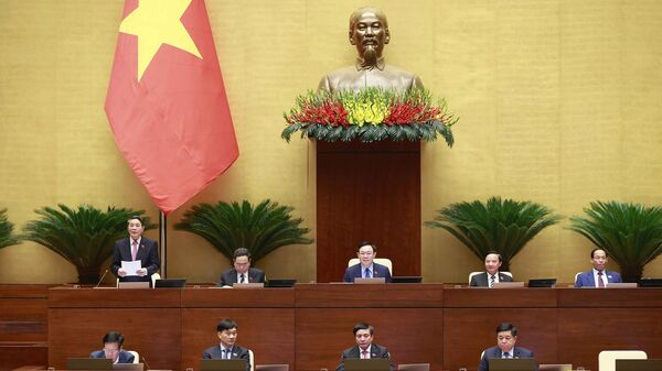 Phó Chủ tịch Quốc hội Nguyễn Đức Hải phát biểu. - Sputnik Việt Nam