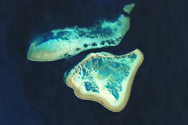 Hình ảnh rạn san hô Great Barrier chụp từ không gian - Sputnik Việt Nam