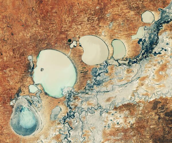 Quang cảnh các hồ ở New South Wales nhìn từ không gian - Sputnik Việt Nam
