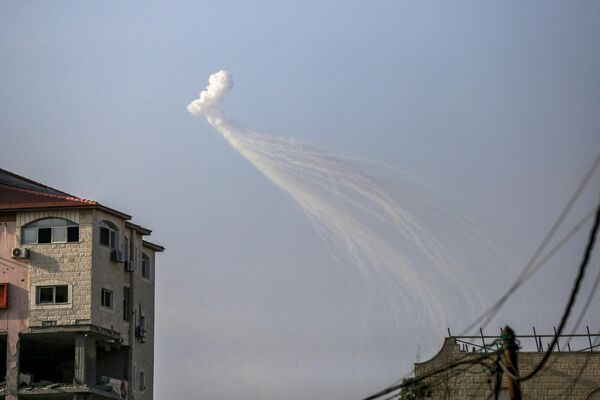 Đạn nổ trên thành phố Gaza, Palestine - Sputnik Việt Nam