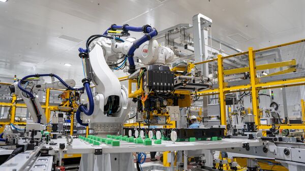 Nhà máy sản xuất pin xe điện của VinFast - Sputnik Việt Nam