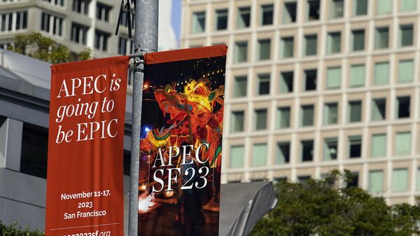 Áp phích hội nghị thượng đỉnh APEC ở San Francisco - Sputnik Việt Nam