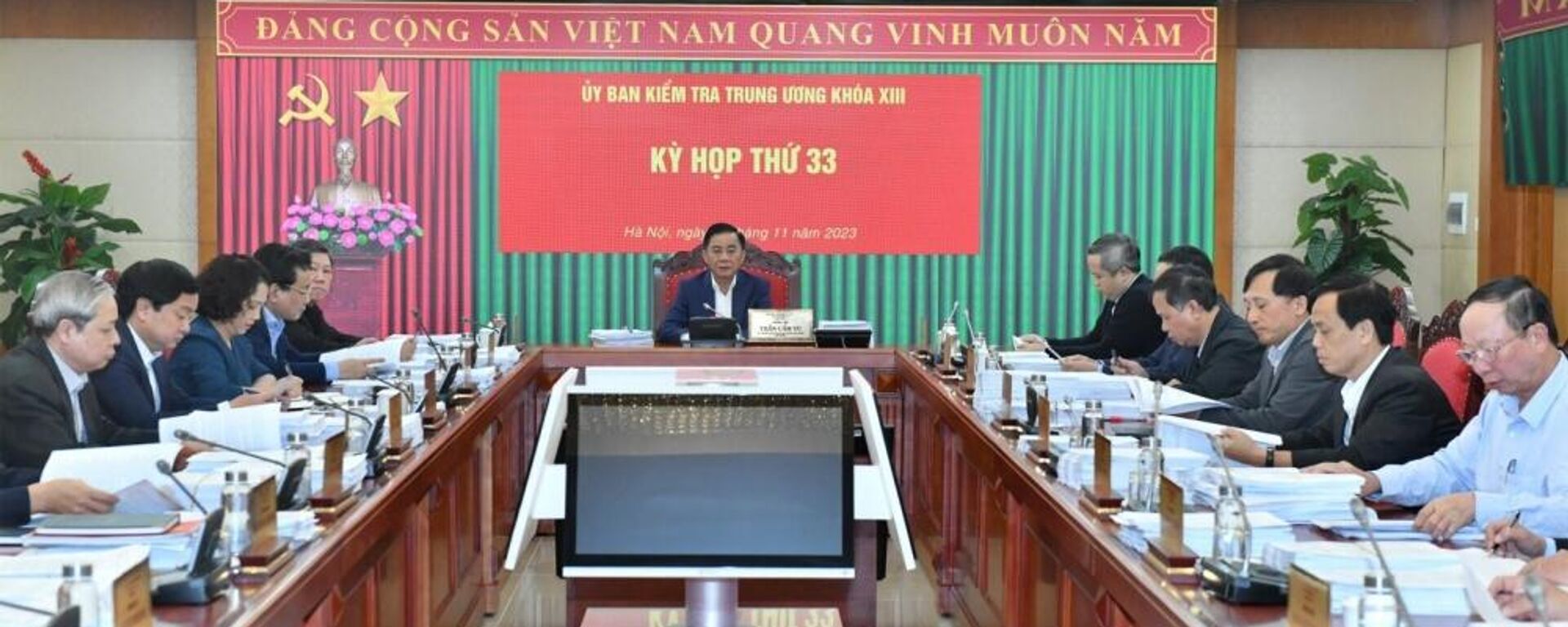 Quang cảnh kỳ họp thứ 33 của Ủy ban Kiểm tra Trung ương - Sputnik Việt Nam, 1920, 16.11.2023
