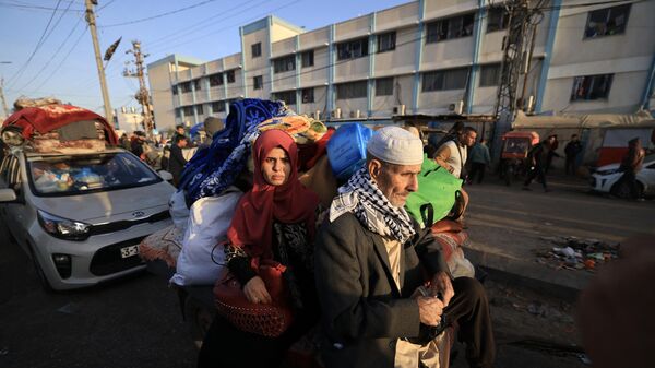 Dân Palestine trở về nhà sau lệnh ngừng bắn - Sputnik Việt Nam