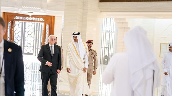 Tổng thống Đức Frank-Walter Steinmeier trong chuyến thăm Qatar - Sputnik Việt Nam
