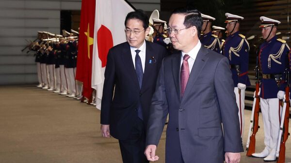 Lễ đón Chủ tịch nước Võ Văn Thưởng thăm chính thức Nhật Bản - Sputnik Việt Nam