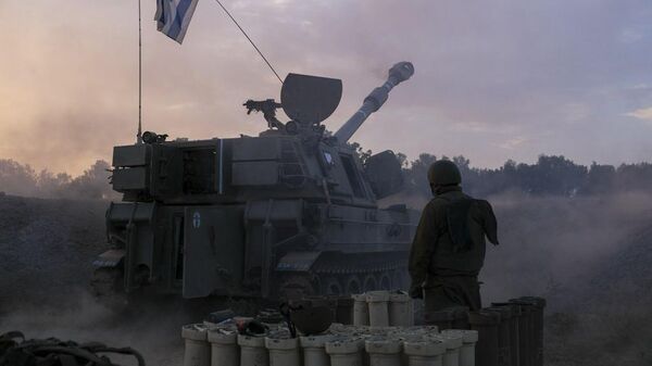 Quân nhân Israel tại khu vực chiến sự ở Dải Gaza - Sputnik Việt Nam