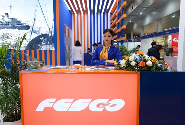 Gian hàng của Tâp đoàn FESCO tại Triển lãm Quốc tế Công nghệ “EXPO - Nga Việt Nam 2023” lần thứ 5  - Sputnik Việt Nam