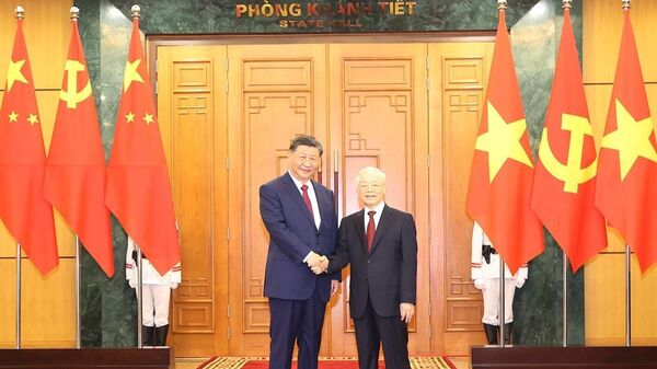Tổng Bí thư Nguyễn Phú Trọng hội đàm với Tổng Bí thư, Chủ tịch nước Trung Quốc Tập Cận Bình - Sputnik Việt Nam