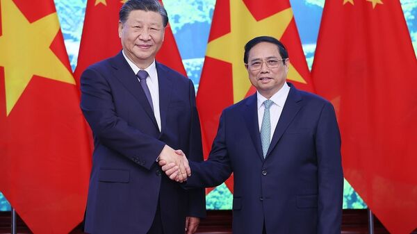Thủ tướng Phạm Minh Chính hội kiến Tổng Bí thư, Chủ tịch nước Trung Quốc Tập Cận Bình  - Sputnik Việt Nam