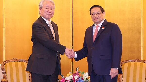 Thủ tướng Phạm Minh Chính tiếp Chủ tịch Cơ quan Hợp tác Quốc tế Nhật Bản - Sputnik Việt Nam