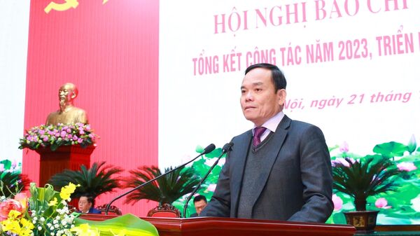 Phó Thủ tướng Trần Lưu Quang phát biểu tại hội nghị - Sputnik Việt Nam