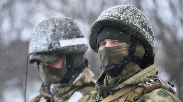 Lính Nga trong khu vực chiến dịch quân sự đặc biệt tại Ukraina - Sputnik Việt Nam