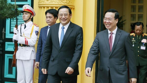Chủ tịch nước Võ Văn Thưởng tiếp Thủ tướng Lào Sonexay Siphandone - Sputnik Việt Nam