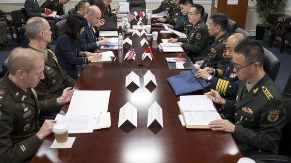 Các cuộc đàm phán giữa đoàn quân sự Trung Quốc và Mỹ đã diễn ra tại Washington - Sputnik Việt Nam