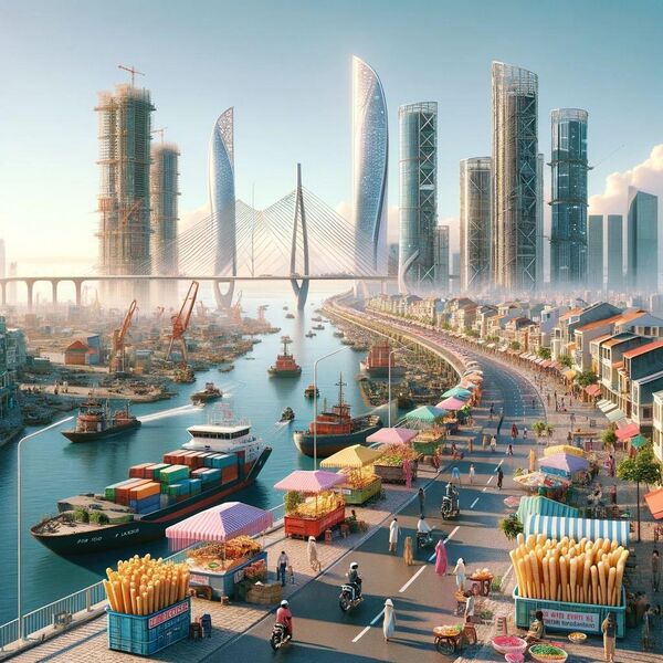 Thành phố cảng của tương lai: Khi AI phác họa Hải Phòng năm 2050 - Sputnik Việt Nam