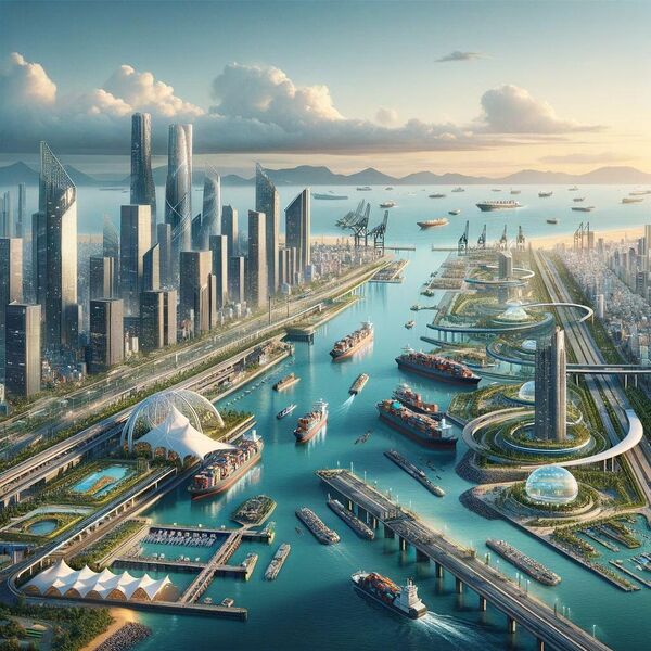 Thành phố cảng của tương lai: Khi AI phác họa Hải Phòng năm 2050 - Sputnik Việt Nam
