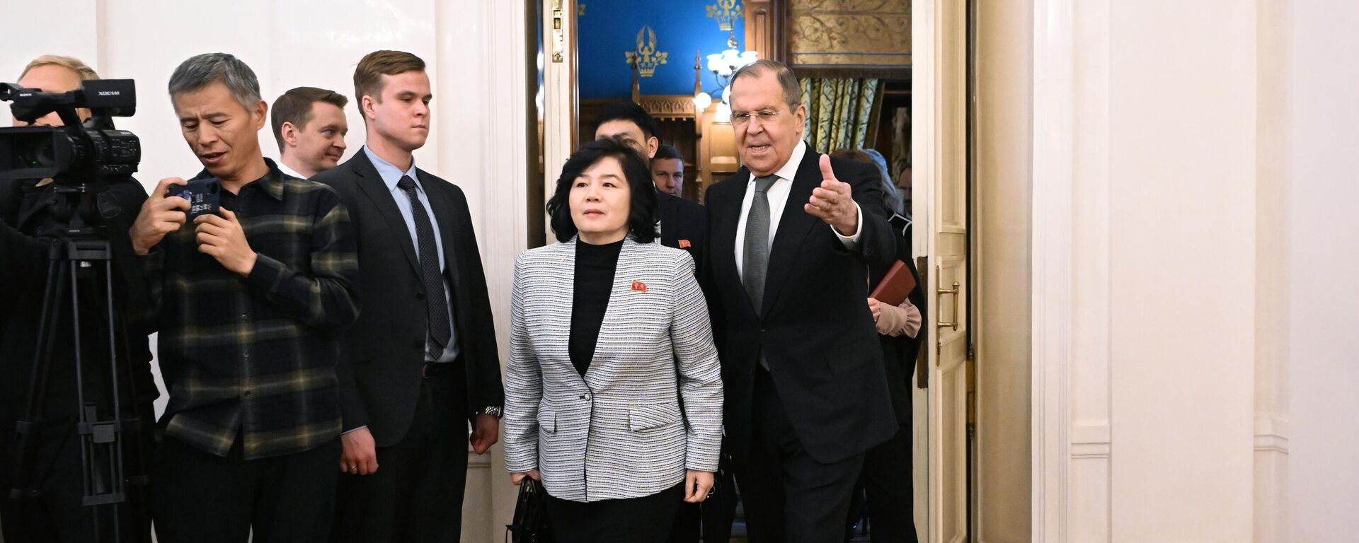Cuộc gặp giữa Bộ trưởng Ngoại giao Liên bang Nga và CHDCND Triều Tiên S. Lavrov và Choe Son-hui - Sputnik Việt Nam, 1920, 16.01.2024