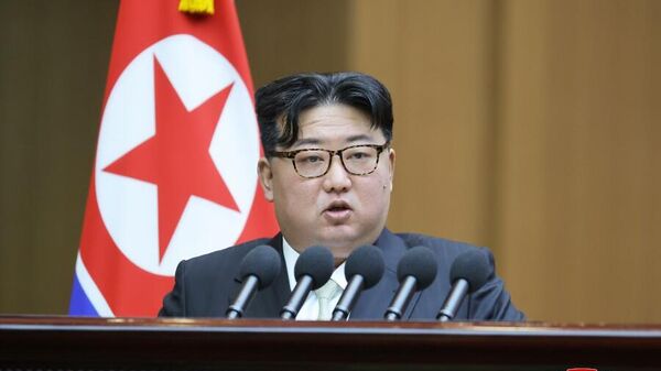 Nhà lãnh đạo Triều Tiên Kim Jong-un  - Sputnik Việt Nam