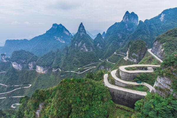 Đường cây nối với thiên đường - Đường lên Cổng Trời trong Công viên quốc gia vùng núi Thiên Môn Sơn Trương Gia Giới, Hồ Nam, Trung Quốc - Sputnik Việt Nam