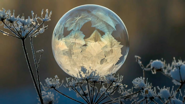 Nghệ thuật độc đáo từ bong bóng xà phòng đóng băng của nhiếp ảnh gia Nga - Sputnik Việt Nam