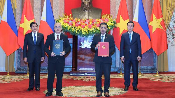 Chủ tịch nước Võ Văn Thưởng hội đàm với Tổng thống Philippines Ferdinand Marcos Jr  - Sputnik Việt Nam